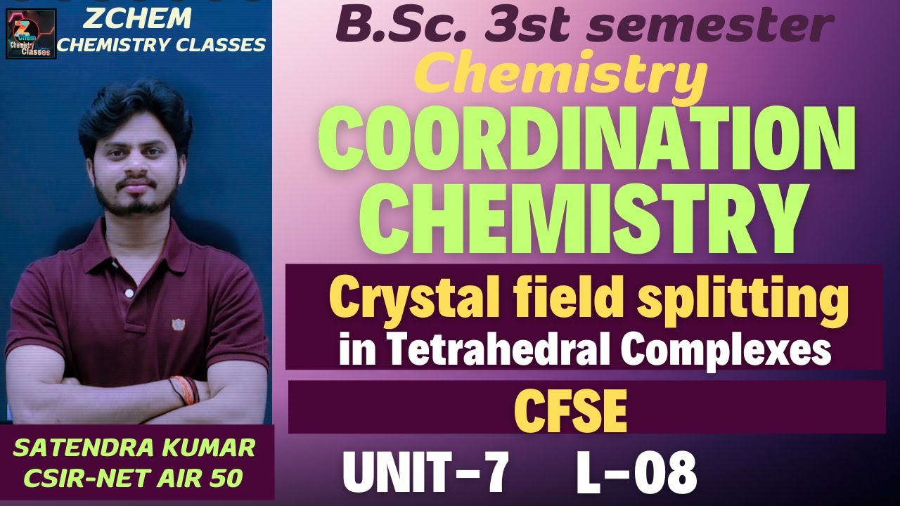(L8) CFSE in Tetrahedral complexes || Crystal field stabilization energy #chemistry #coordination