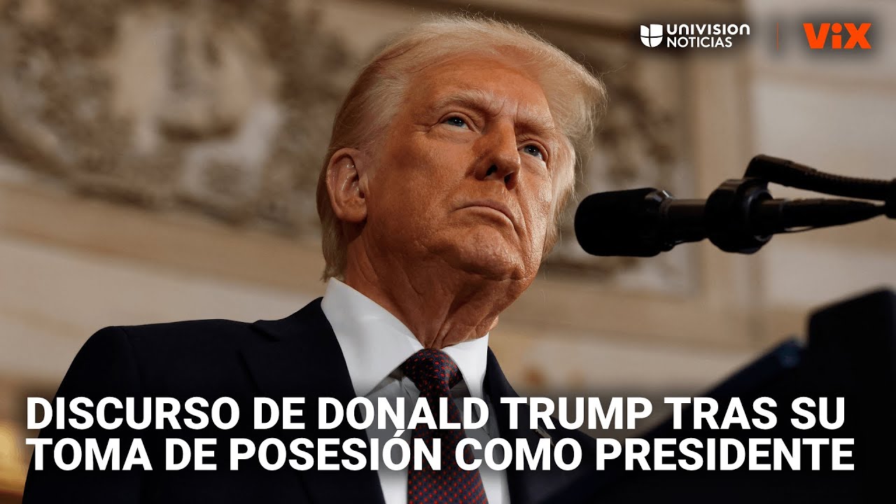 Discurso completo de Donald Trump tras su toma de posesión como nuevo presidente de EEUU
