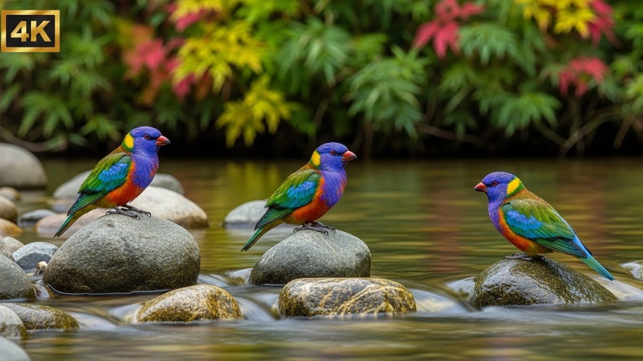 Forest River Piano Flow with Bird Sounds for Deep Sleep, Stress Release and Emotional Balance