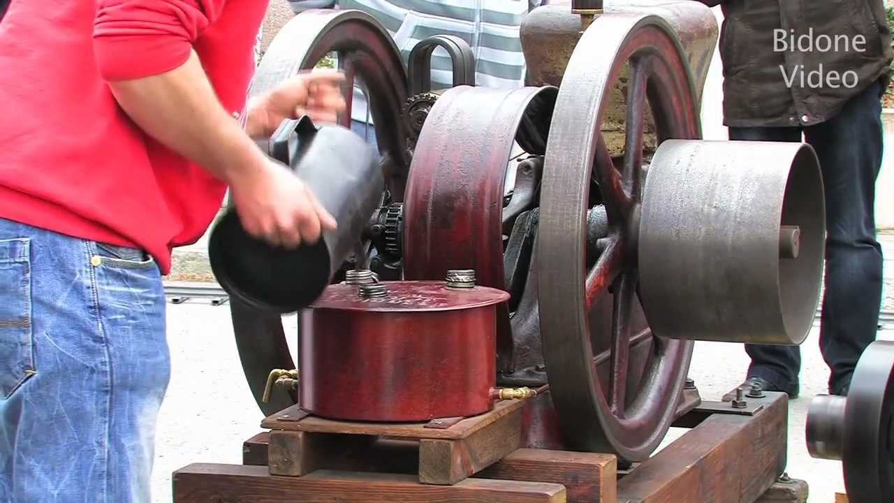Stationärmotor: Start Amanco with a Lister stationary engine