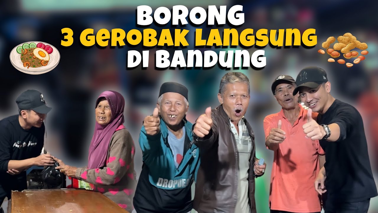 BORONG 3 GEROBAK ‼️ MAKAN BARENG RAME-RAME DI KOTA BANDUNG