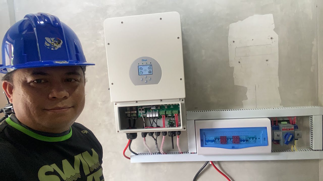 DEYE HYBRID ON-GRID SOLAR POWER SET UP, 8kw by SOLARENZ, at DOLOMITE BEACH RESTROOM!!! @engrberto