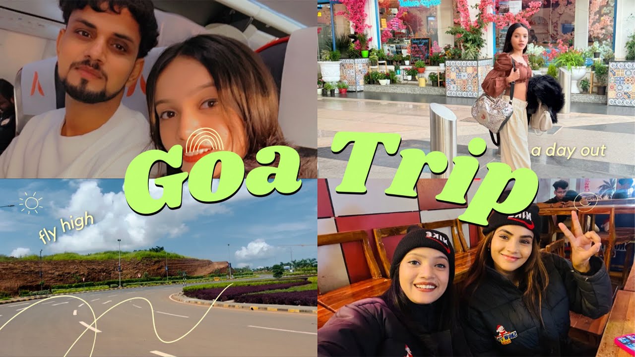 Goa Trip In 1 Day ✈️  #govindsnehu #snehuvlogs