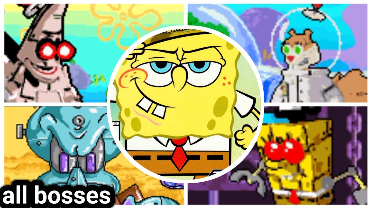 SpongeBob SquarePants Battle for Bikini Bottom - all bosses + ending