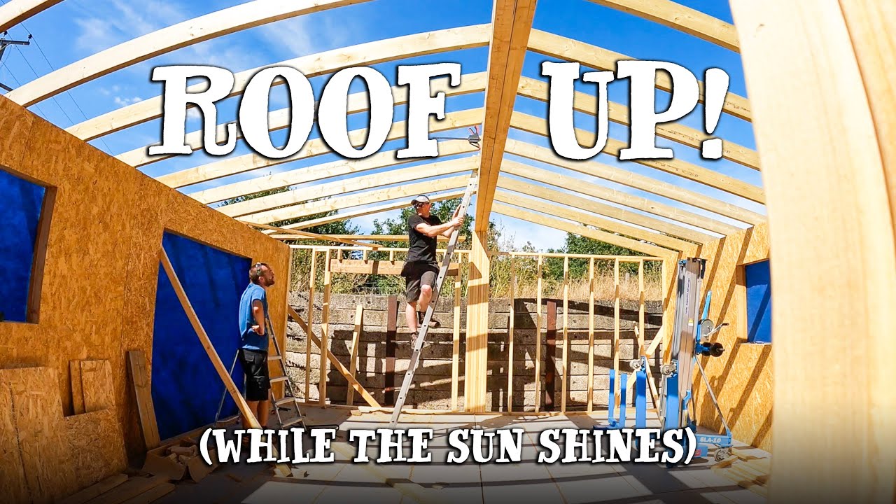 RAFTERS CUT & FIT - Almost ready for ROOF INSULATION