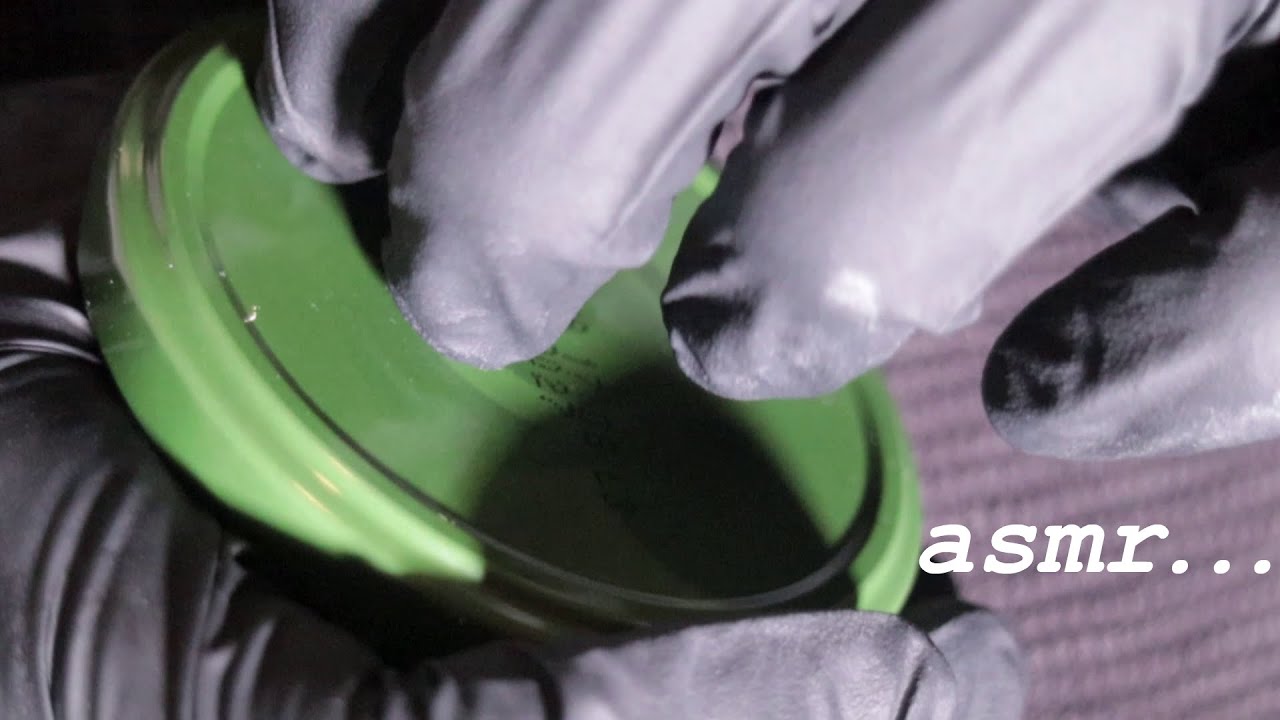 asmr tapping on a jar lid...