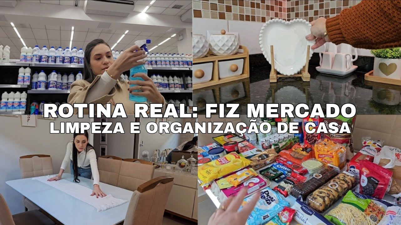 VIDA REAL/ compras de mercado, almoço rápido e dicas de limpeza 