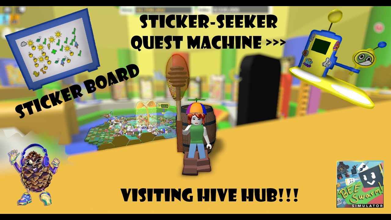 First Time Visiting Hive Hub in Bee Swarm Simulator!