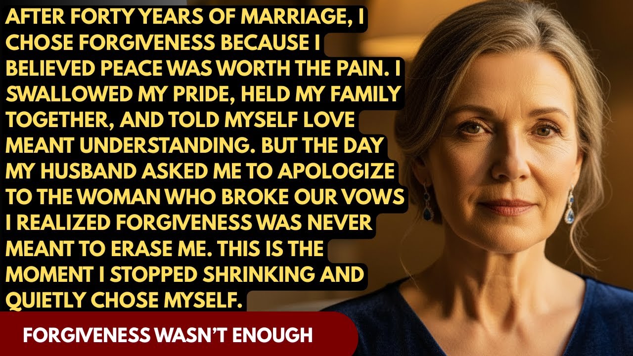 After 40 Years of Marriage, I Forgave Him — Then He Asked Me to Apologize to His Mistress