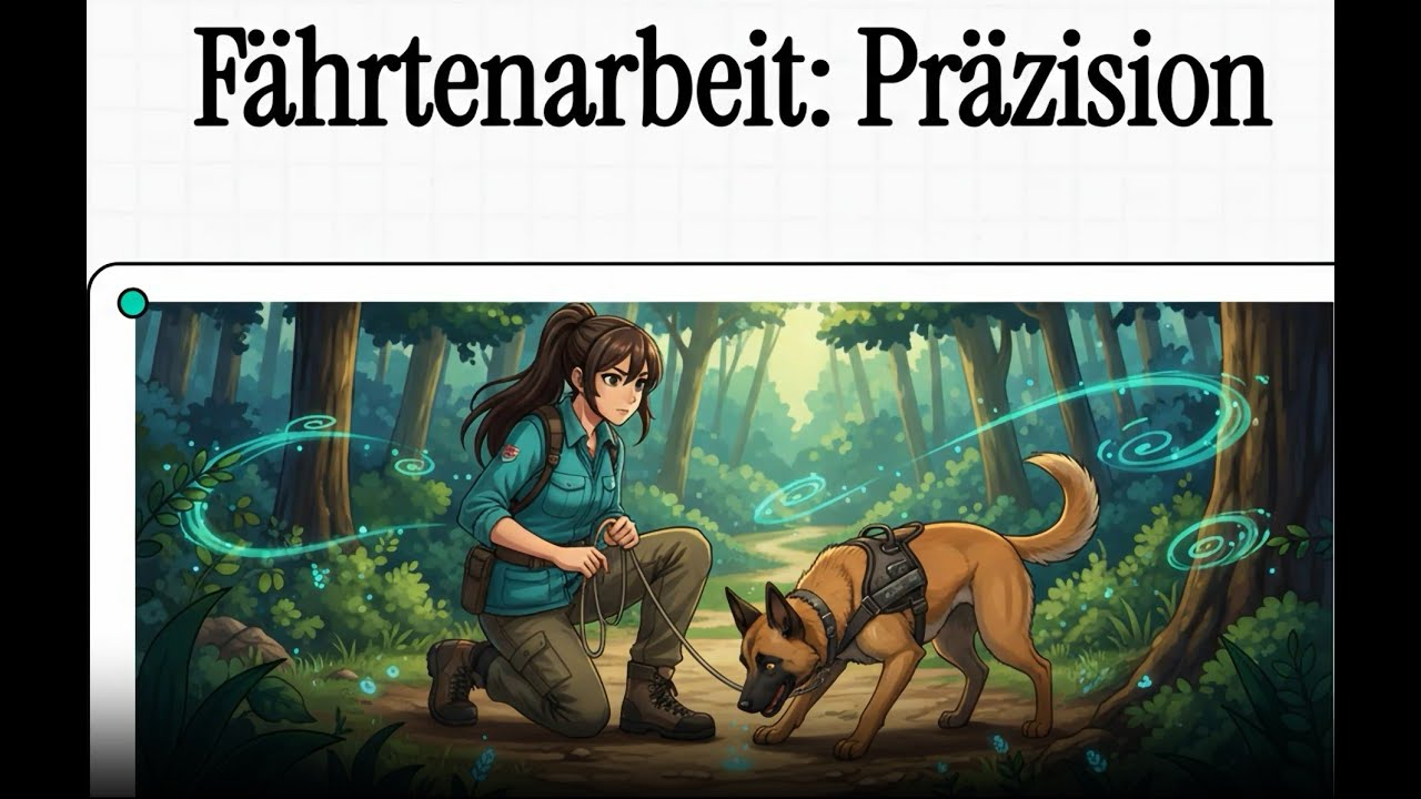Fährtenarbeit  Präzision