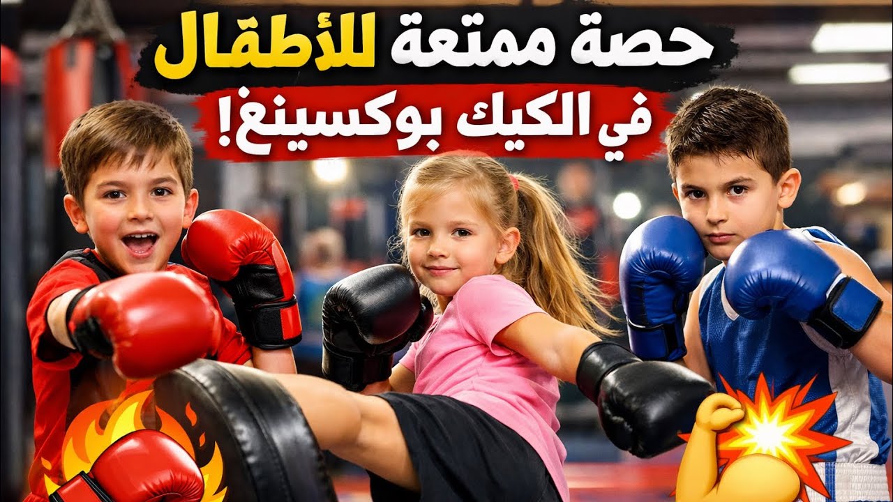 	حصة ممتعة للأطفال في الكيك بوكسينغ 