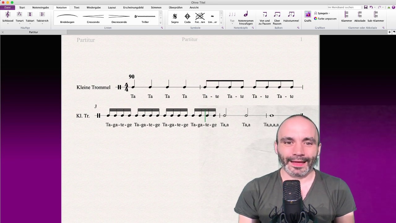 Musiktheorie f&uuml;r Anf&auml;nger: 11. Rhythmussprache 2: Tagatege