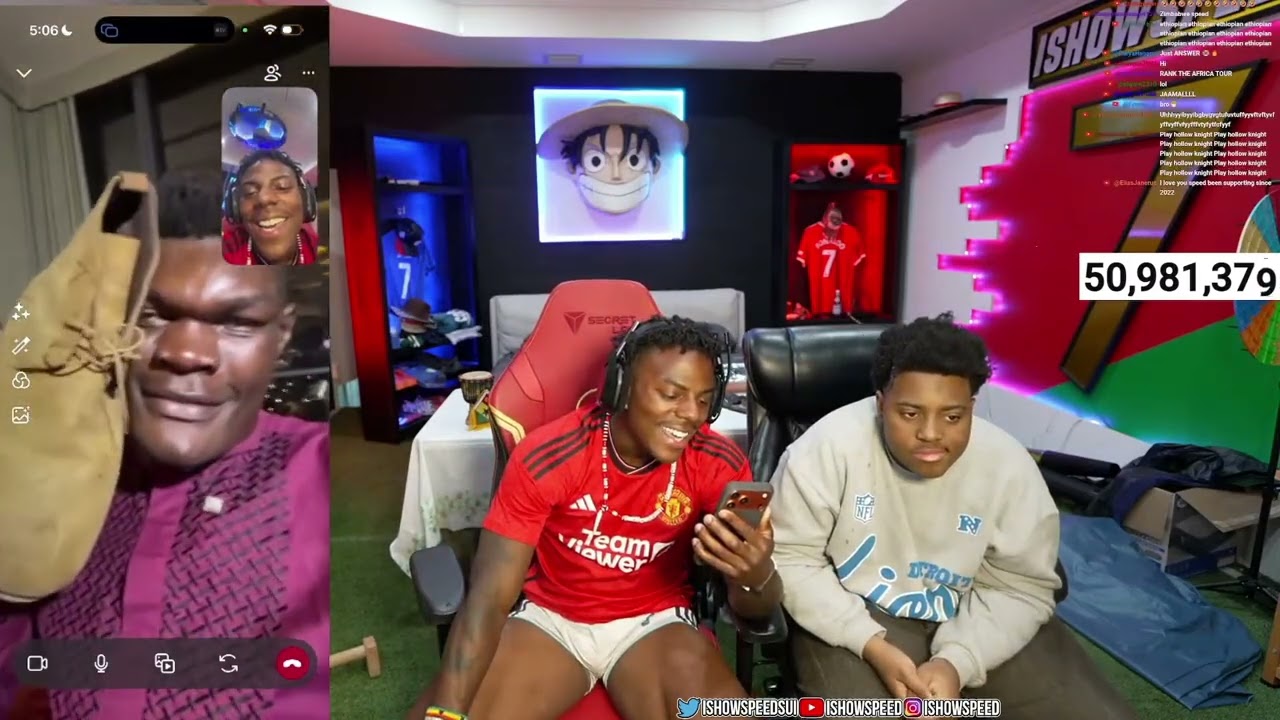 IShowSpeed Calls The TALLEST Man In Africa 👀