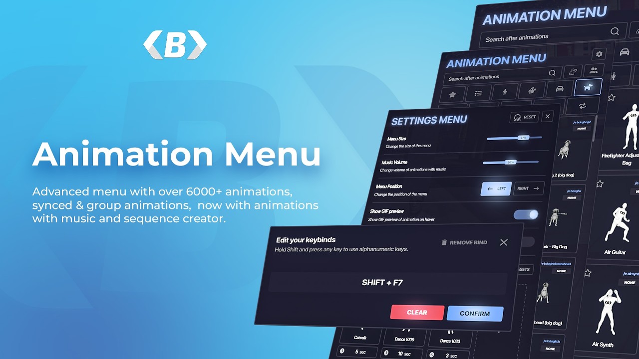 Bablo Animation Menu 3.0 | Most Advanced Fivem Animation Menu  | +6000 Animations