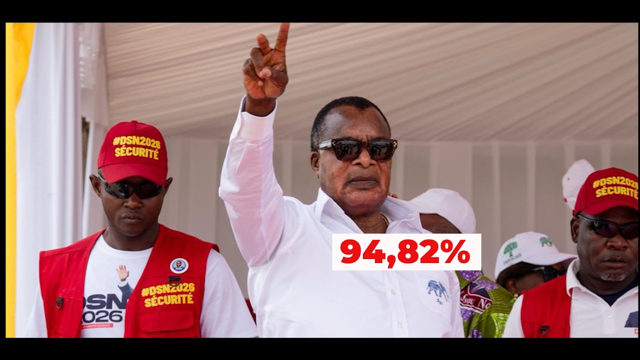 DENIS SASSOU NGUESSO REELU AVEC 94,82%