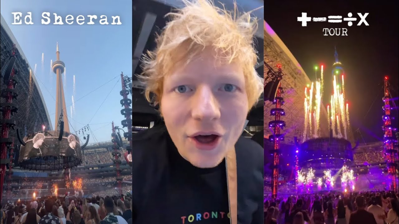 Ed Sheeran Mathematics Tour 2023 Toronto Roger Stadium Night 2 (Instagram Stories)