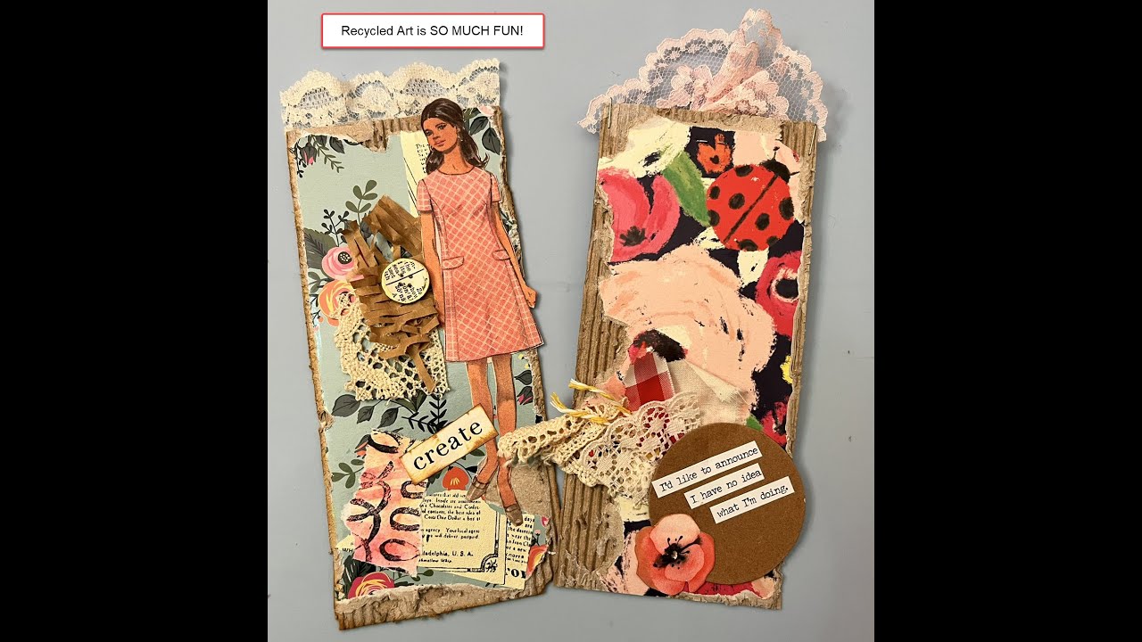 Turning Scraps of Cardboard into Lovely Journal Inserts