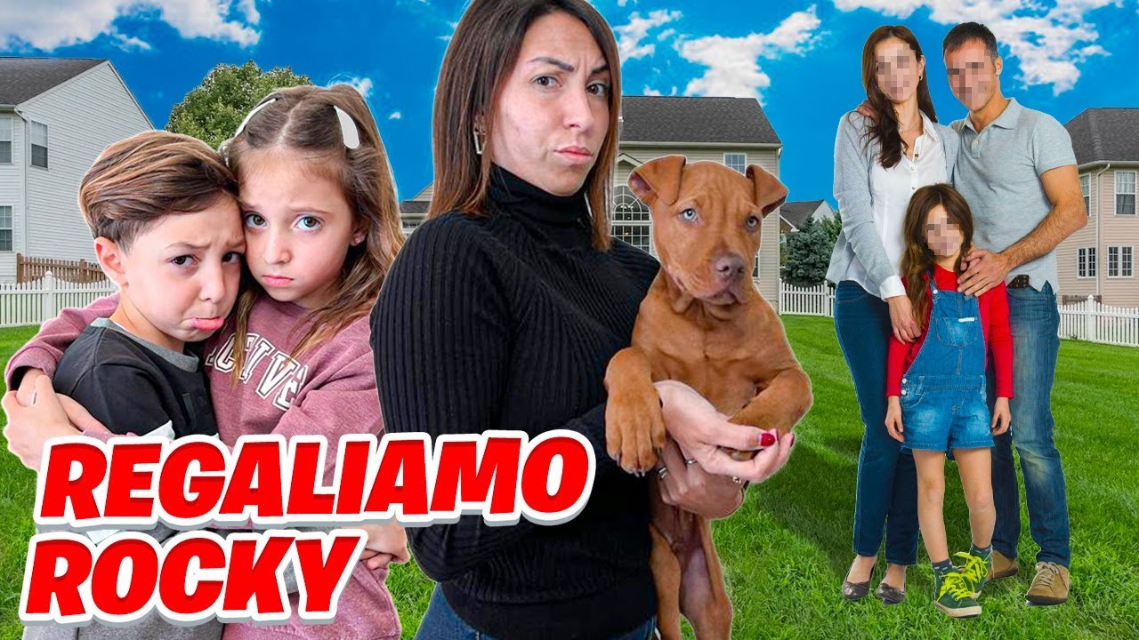 MAMMAGIULIA REGALA IL NUOVO CUCCIOLO DI CANE ROCKY DI FIGLIACHIARA E FIGLIODIEGO A UN ALTRA FAMIGLIA