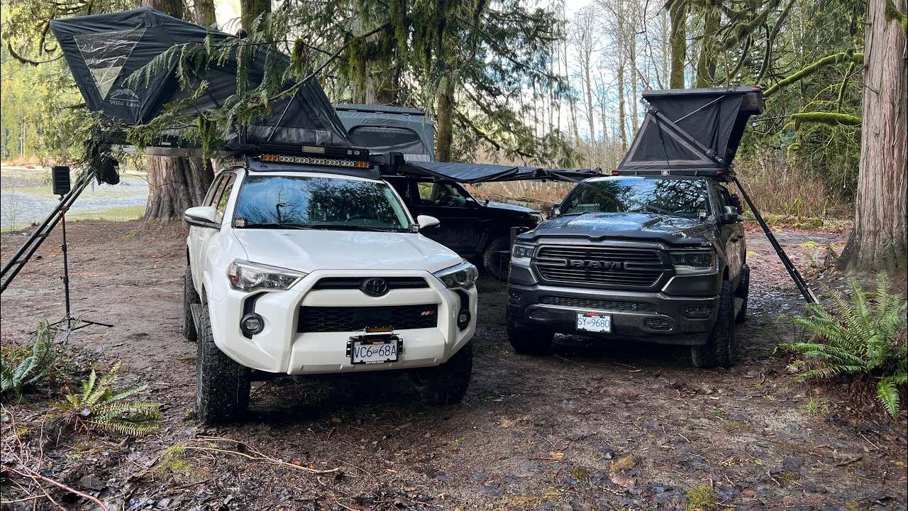 Rainy Camp in Squamish with friends
