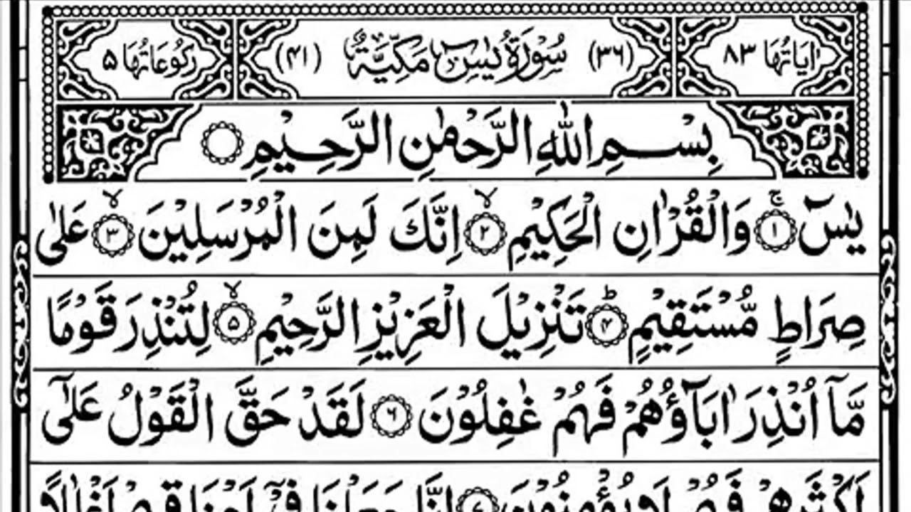 Surah Yaseen | Emotional & Calming Quran Recitation for Peace