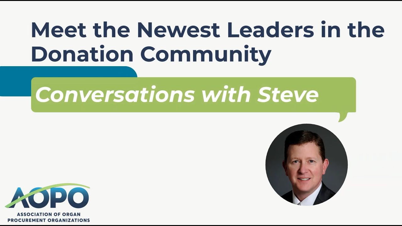 AOPO Speaks with Organ Donation Leader Jennifer Prinz at Donor Alliance