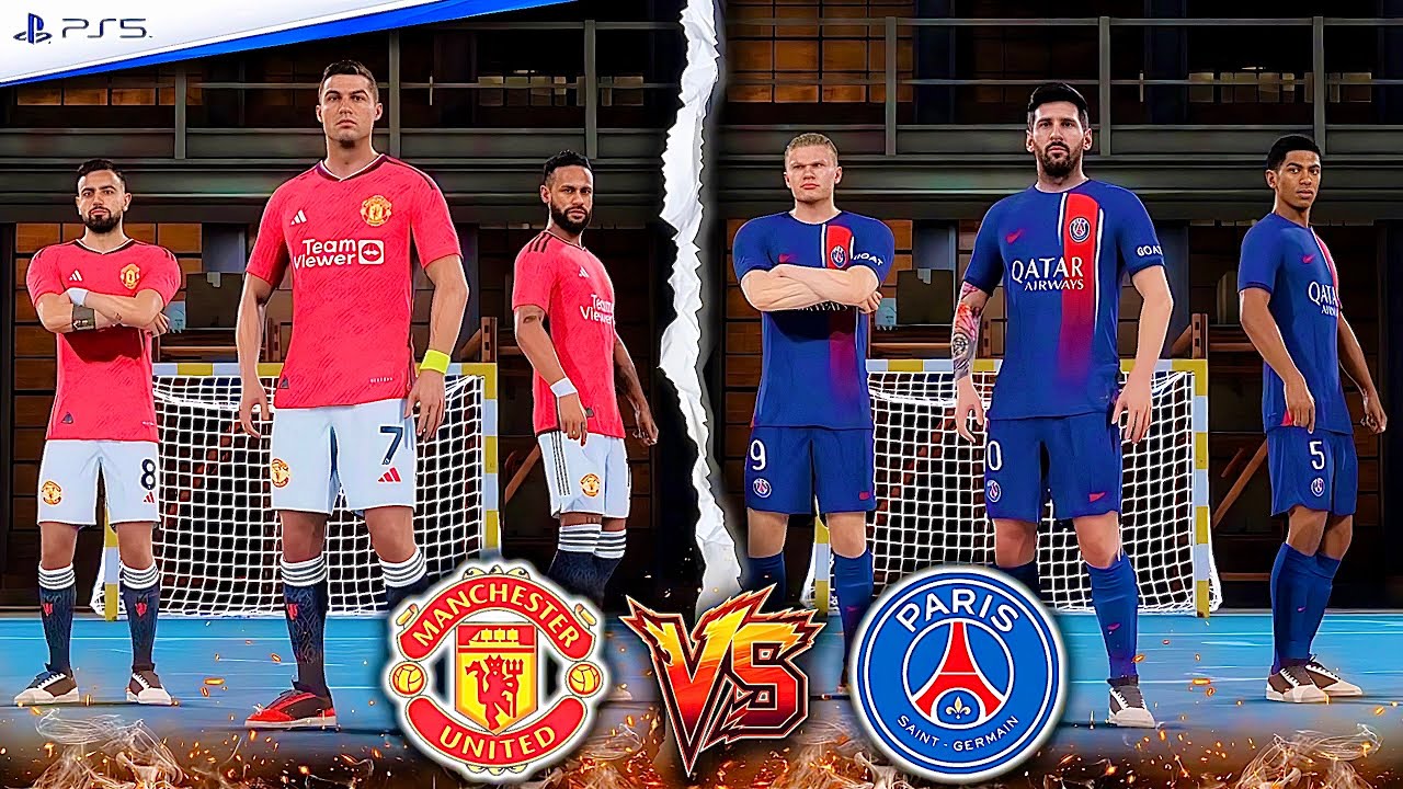 FIFA VOLTA - RONALDO, MESSI, NEYMAR, VINI JR, FERNANDES, SALAH ALL STARS | MAN UNITED vs PSG I PS5
