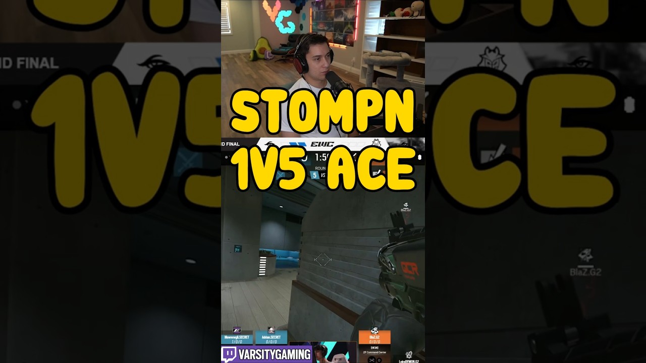 STOMPN 1V5 ACE IN PRO LEAGUE  #shorts