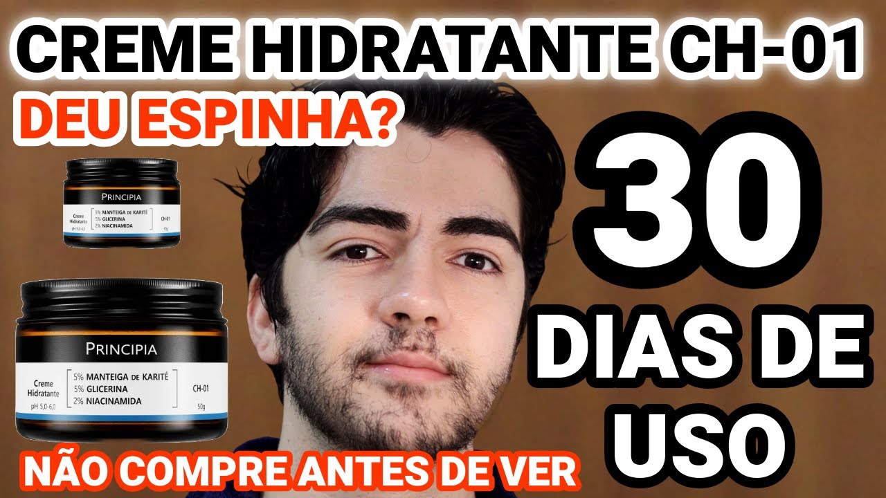 30 DIAS DE USO CH-01 PRINCIPIA! CREME HIDRATANTE COM MANTEIGA DE KARITÉ E NIACINAMIDA!