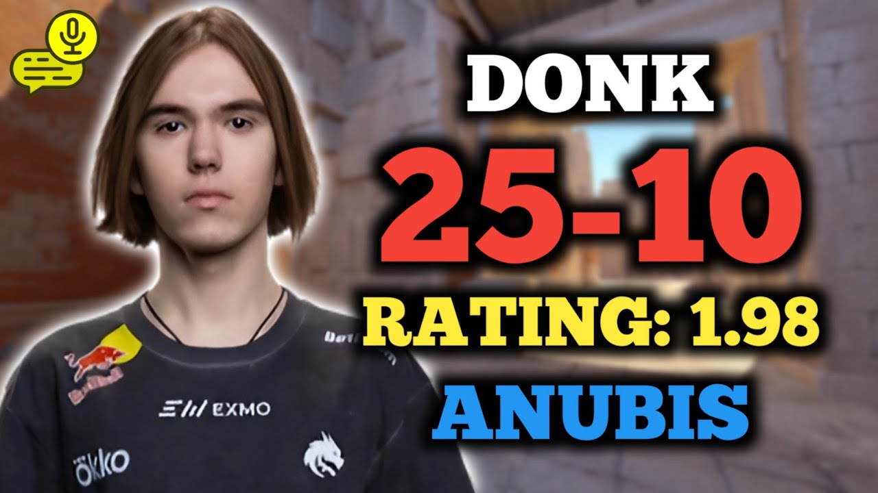 DONK (25-10) RT: 1.98 | EU FACEIT (ANUBIS) +VOICE | CS2 POV