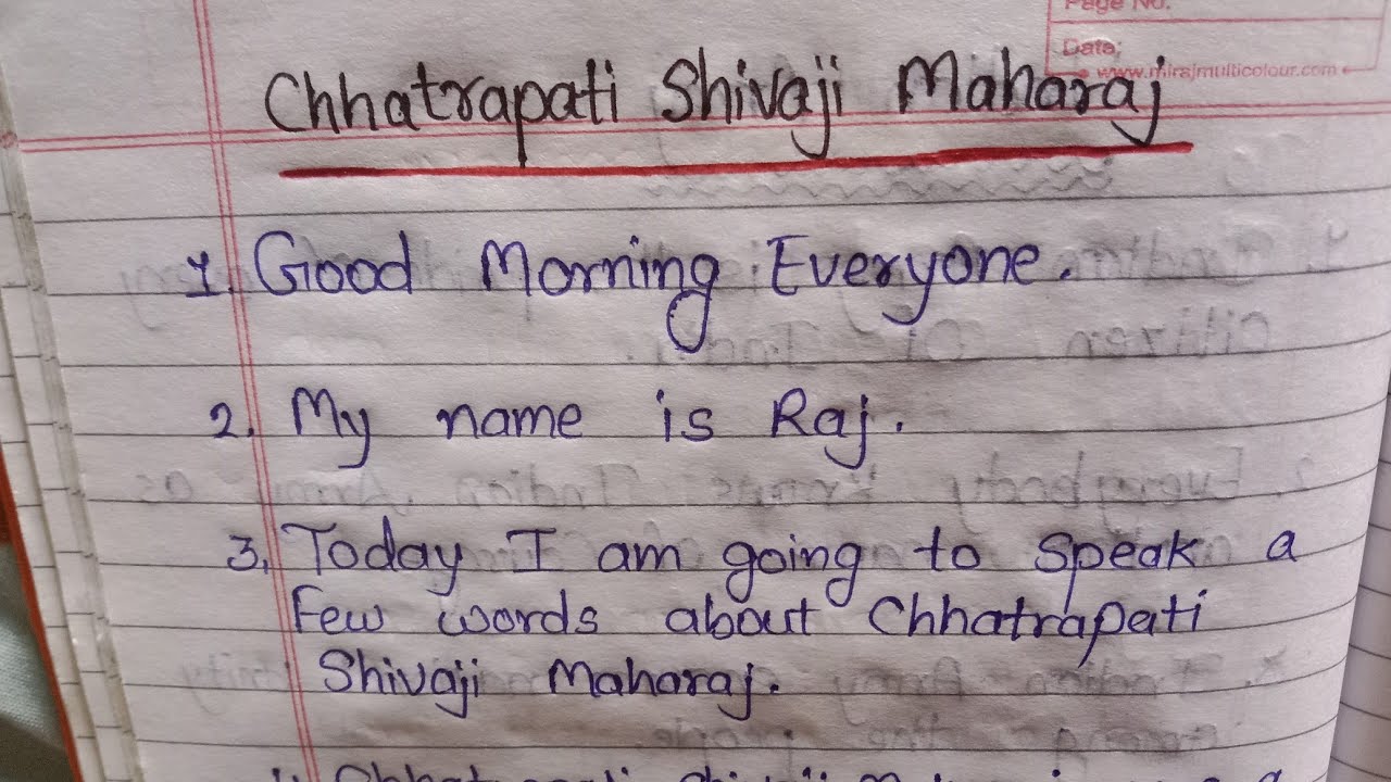 10 line speech on Chhatrapati Shivaji Maharaj this 26 January 2026 speech || छत्रपति शिवाजी महाराज