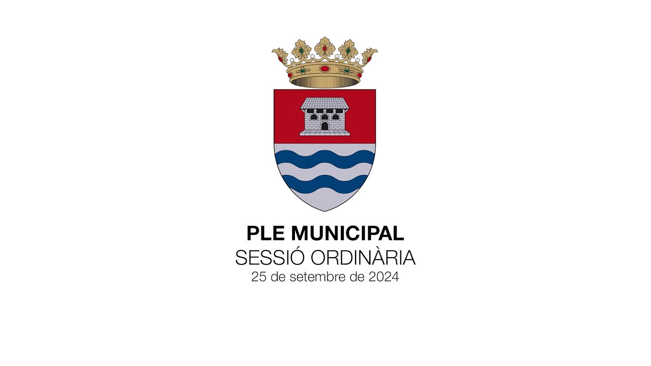 Ple Municipal Sessió Ordinària - 25/09/2024