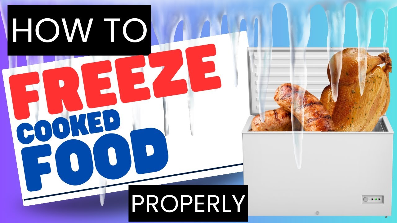 How to safely freeze cooked food! (EASY)