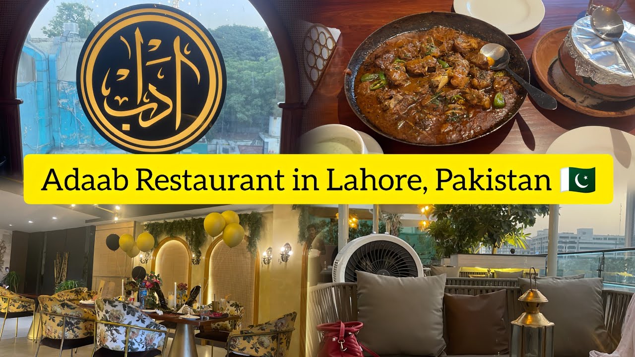 Adaab Restaurant Lahore | Rooftop Views, Desi Vibes & Royal Touch 🌹 #restaurantreview #lahorefood
