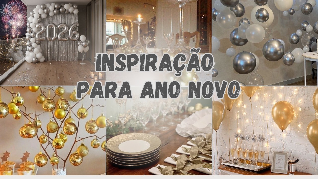 Decoração de Ano Novo: ideias elegantes e fáceis para sua casa😃. #decoração #anonovo  #casa
