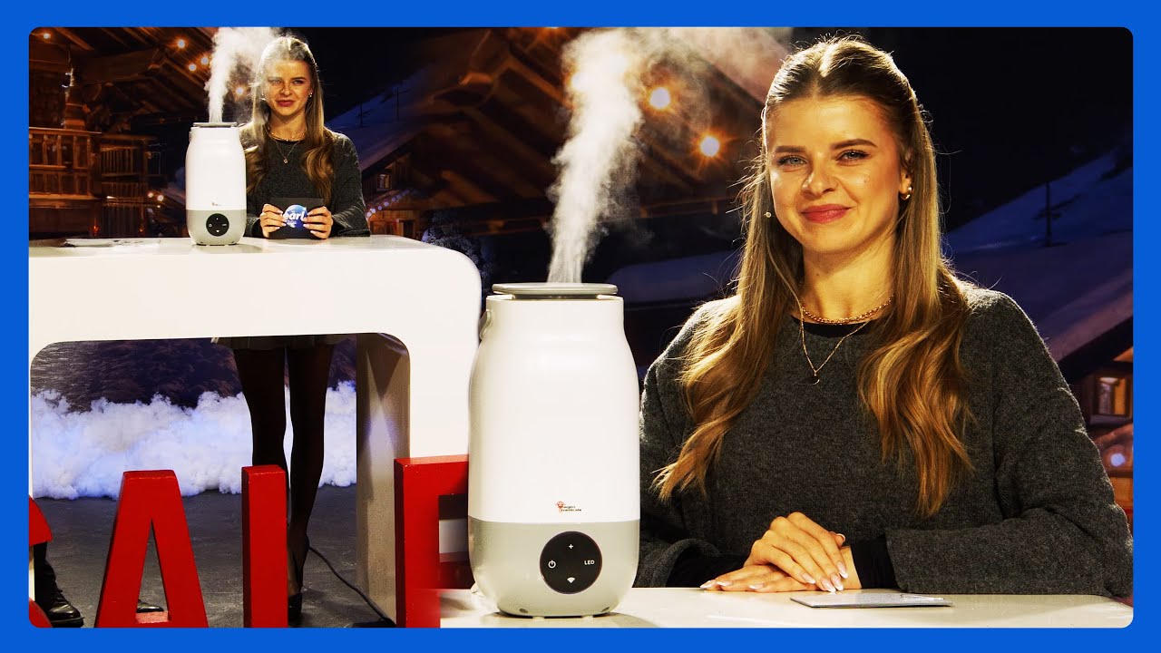 Diana präsentiert einen Luftbefeuchter in der Crazy-Sale-Show bei @PEARL-TV