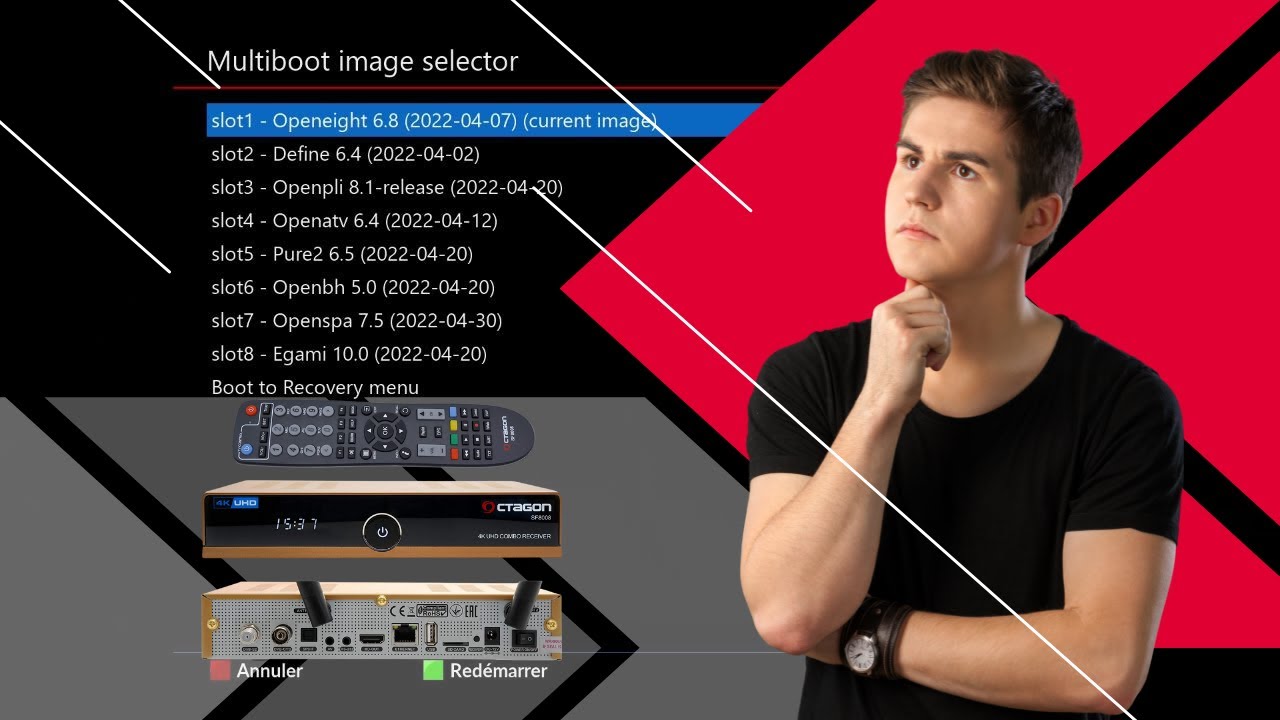 #Enigma2  حصريا تنصيب ما لانهاية من الصورعلى العملاق OCTAGON SF8008 4K الجزء 1- تقسيم SD CARD