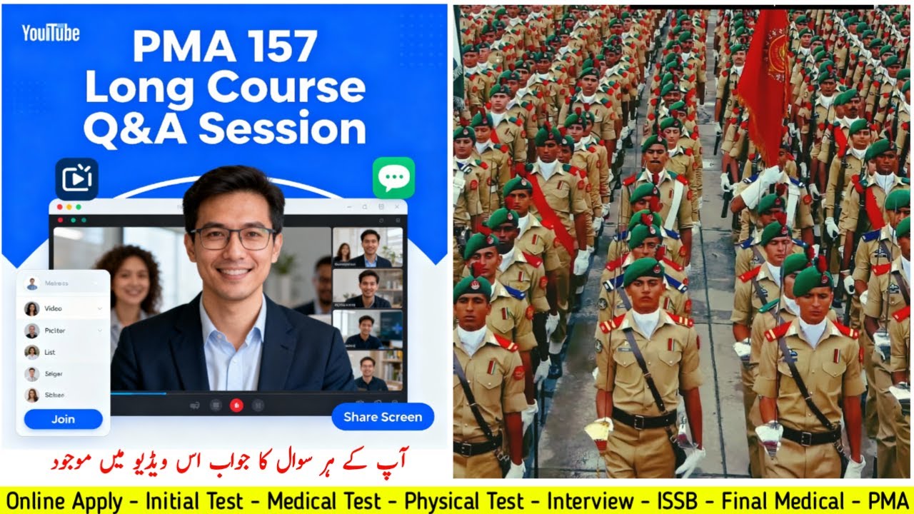 PMA 157 Long Course Q&A Session | Online Apply, Initial Test, Medical, Physical, Interview & ISSB