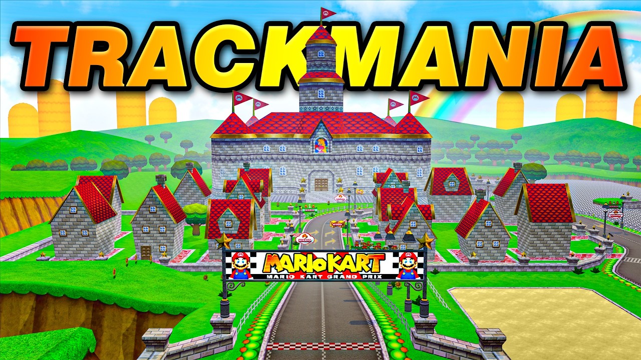 They Remade Mario Kart Wii in Trackmania. It's unbelievable.