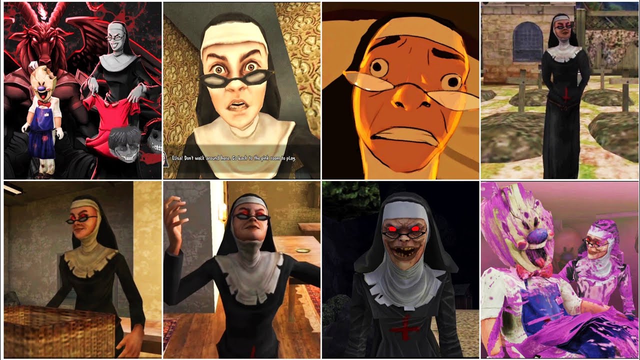 Evil Nun In Ice Scream 1-8 Timeline All Cutscenes