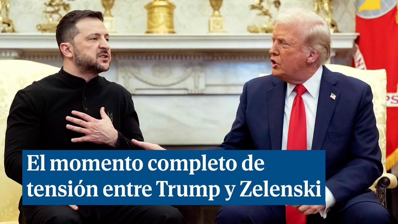 Vídeo completo: el momento más tenso entre Trump y Zelenski entre reproches y gritos