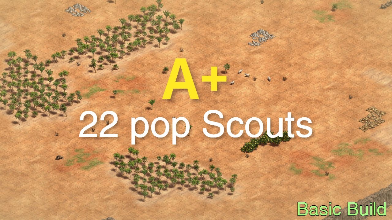 Interactive Build Order Guide | 22 Pop Scouts [A+ Demonstration]