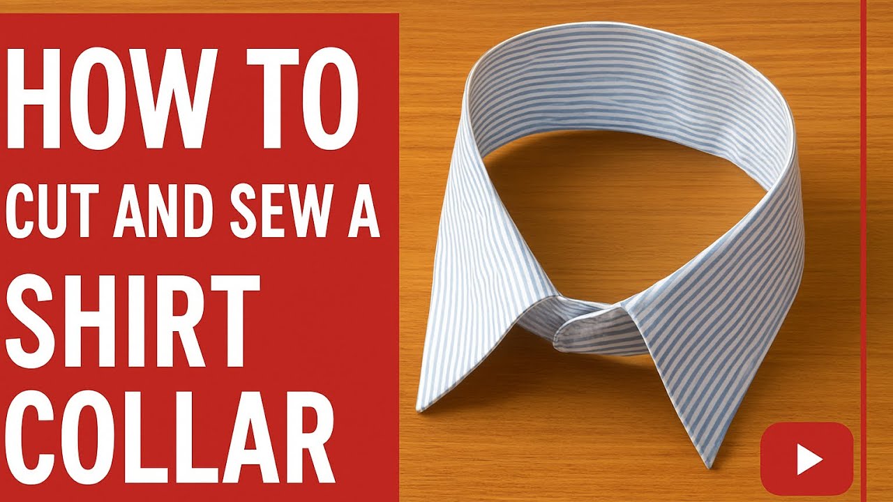 How to cut and sew a shirt collar