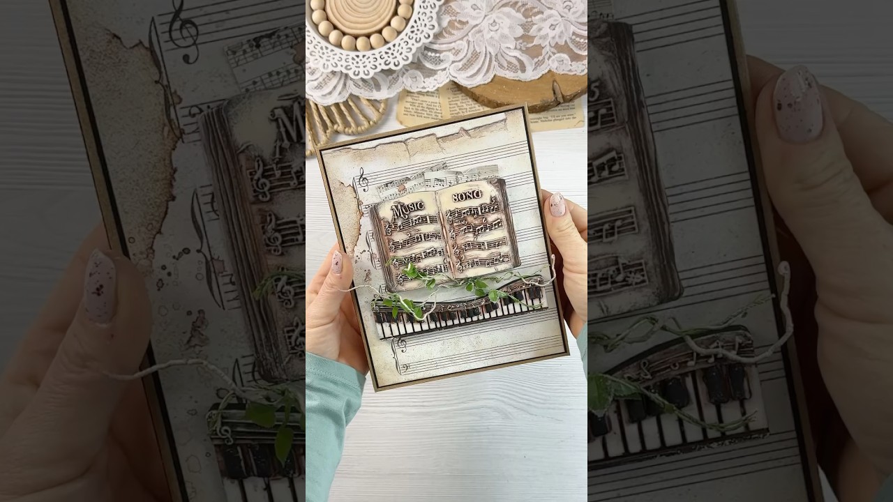 Music folio album #handmade #stamperia