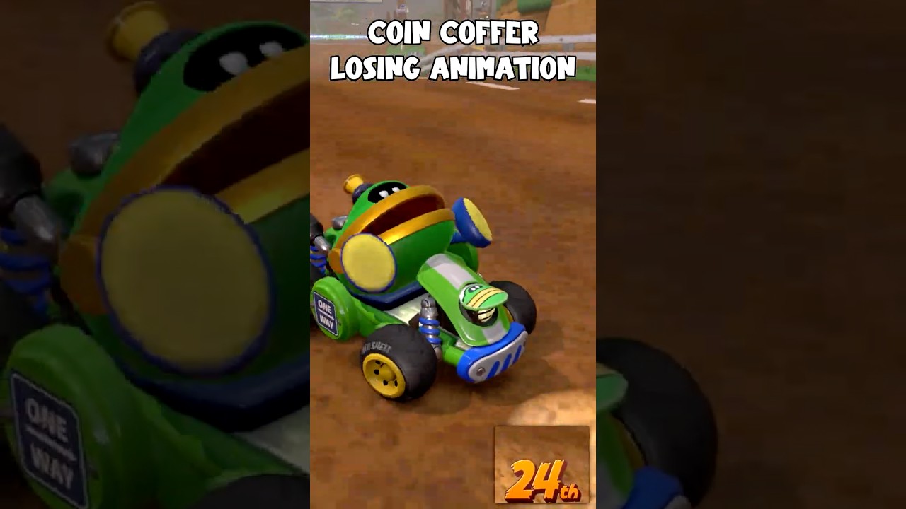 Coin Coffer Losing Animation in Mario Kart World #shorts #mariokart #nintendo