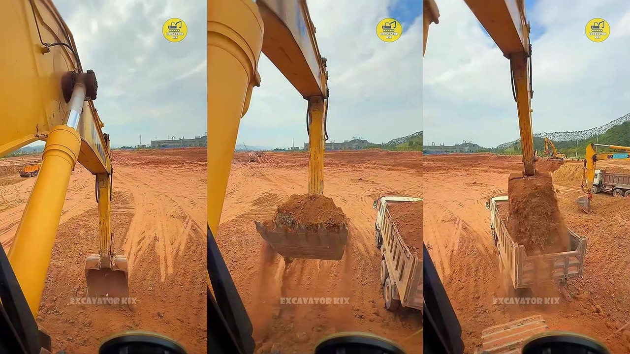 How To Excavators Load Soil Onto Trucks Professionally P1663
