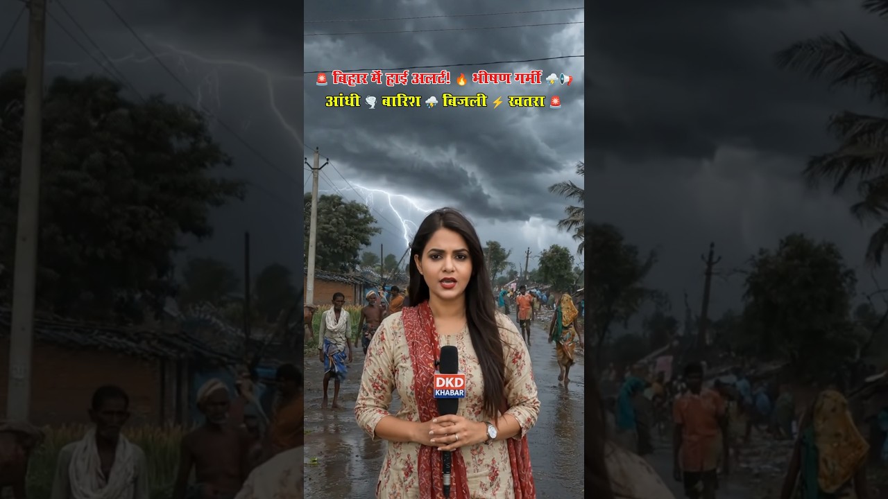 🚨 Bihar Weather Alert: 24 जिलों में Orange Alert, 11 जिलों में Yellow Alert #Shorts