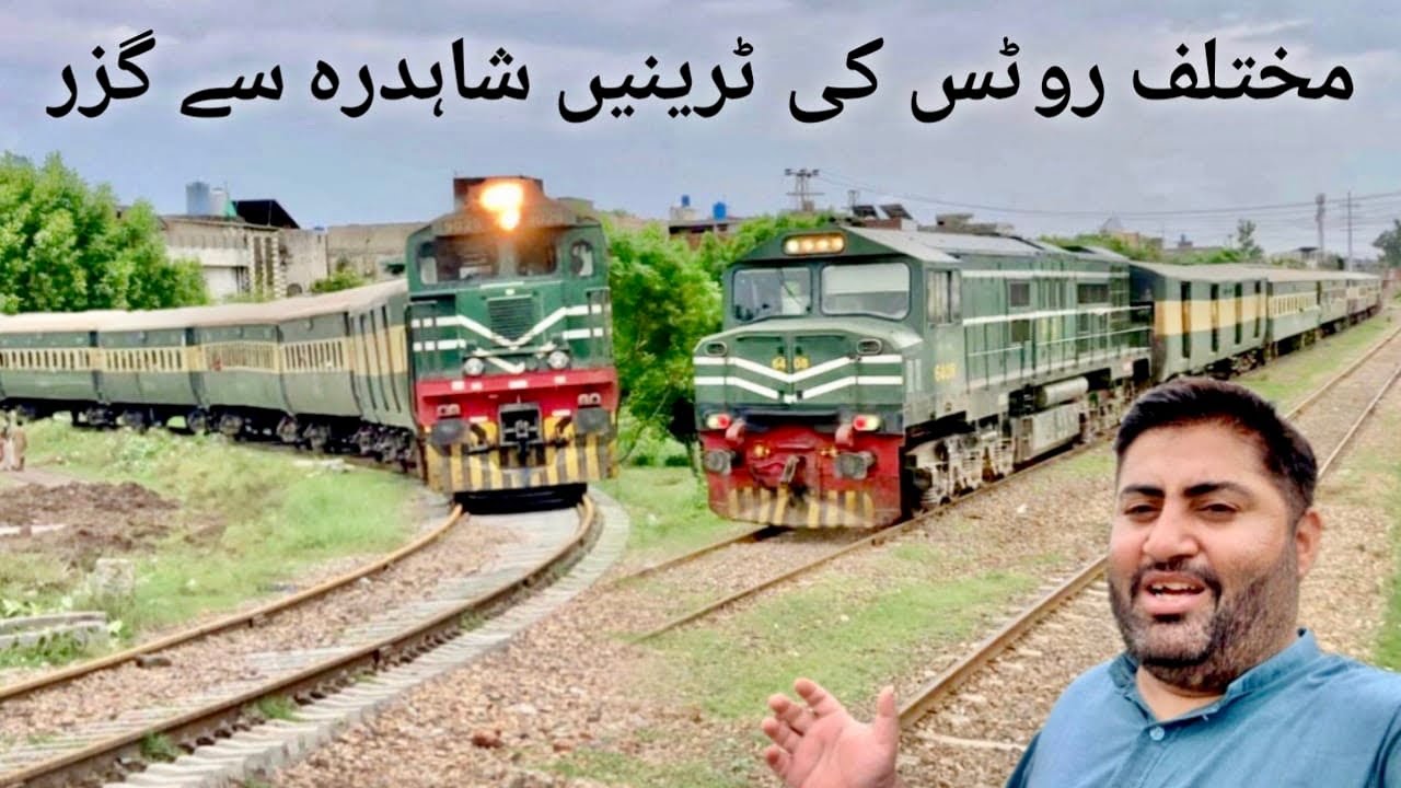 Unique High Speed Trains Passing Through Shahdara
