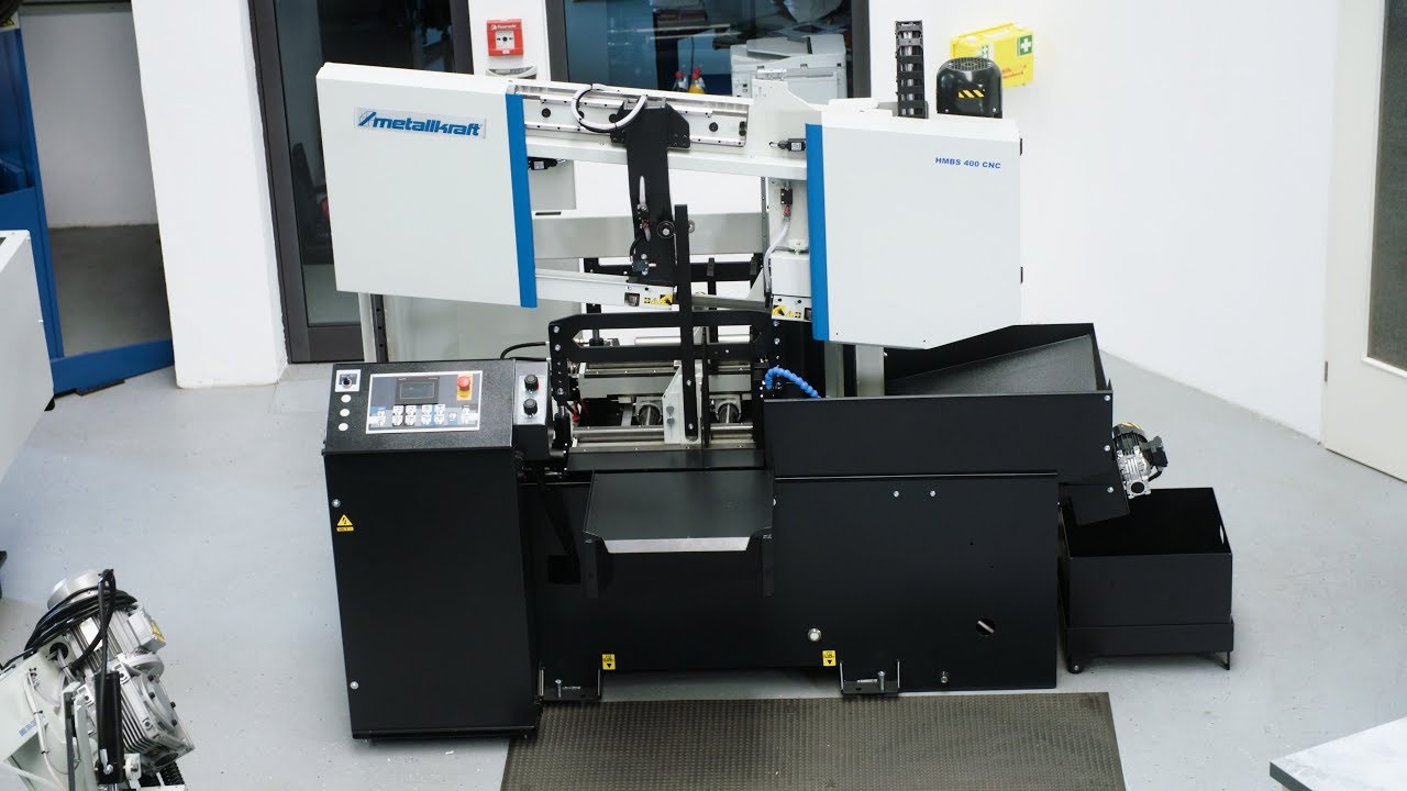 METALLKRAFT - HMBS 400 CNC Vollautomatische Zwei-Säulen-Horizontal-Metallbandsäge
