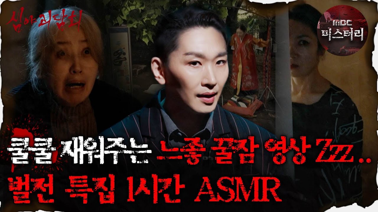 [#심괴ASMR] 쿨쿨 재워주는 느좋 꿀잠 영상 Zzz.. 벌전 특집1시간 ASMR #심야괴담회 #심괴 #어둑시니 MBC230801방송