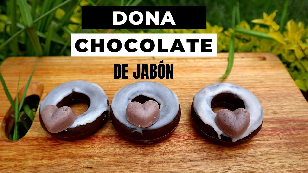 DIY jabón dona de chocolate🍫 | Regalo para San Valentin 😍